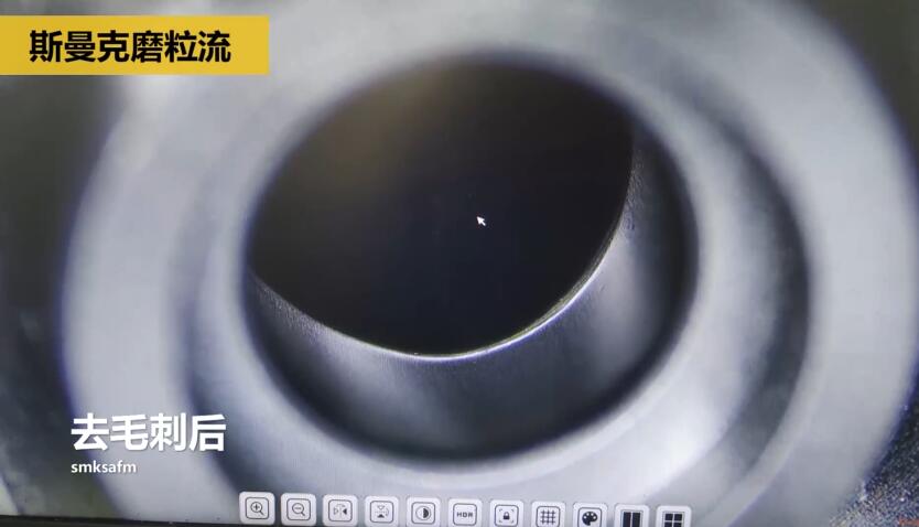 內孔去毛刺，當然用磨粒流啊！